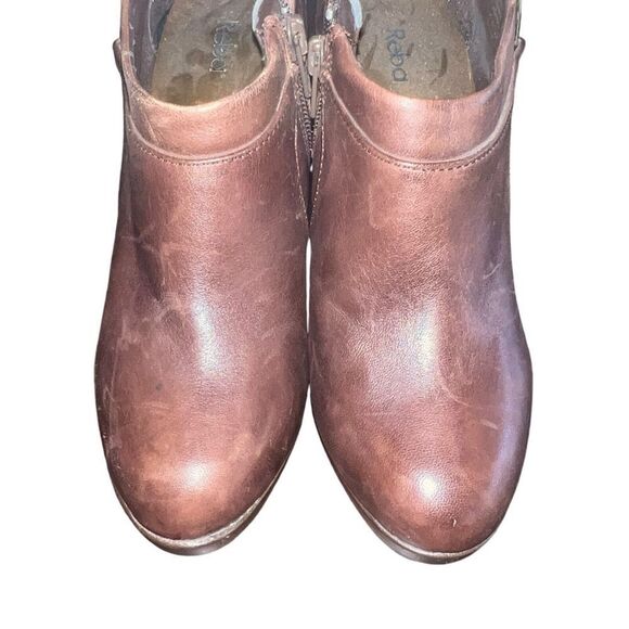 Women's Reba Brown Ankle Boots Size 6M - Picture 3 of 5